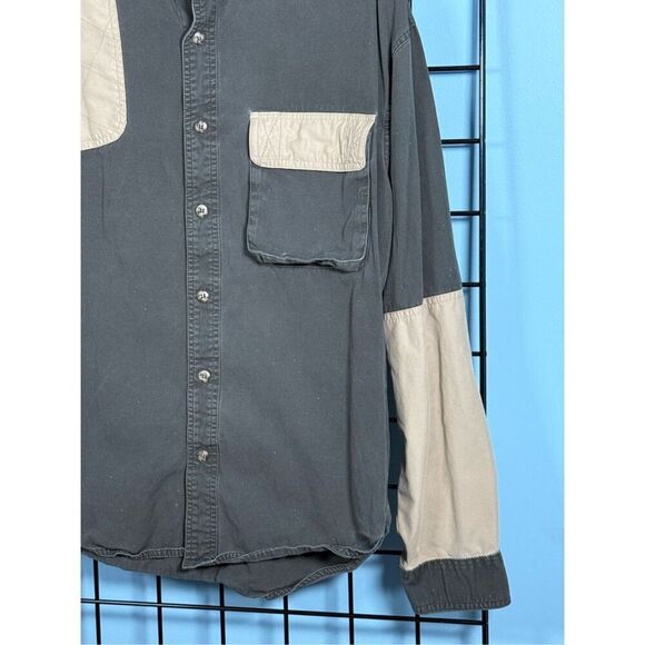 Gamehide Hunting Shooting LS Shirt Mens XL Green Tan Outdoors Fall Grandpa - Picture 3 of 8